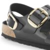 Milano Big Buckle in pelle naturale verniciata