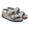 Milano Big Buckle in pelle naturale verniciata