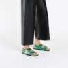 Milano Big Buckle in pelle naturale verniciata