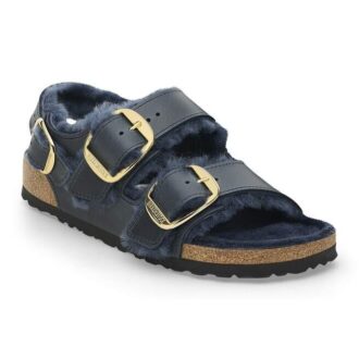 Milano con Big Buckle in pelle naturale di montone oliata