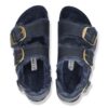 Milano con Big Buckle in pelle naturale di montone oliata