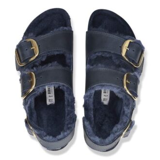 Milano con Big Buckle in pelle naturale di montone oliata