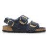 Milano con Big Buckle in pelle naturale di montone oliata