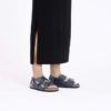 Milano con Big Buckle in pelle naturale di montone oliata