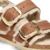 Milano con Big Buckle in pelle naturale di montone oliata