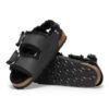 Milano con Big Buckle in pelle naturale di montone oliata