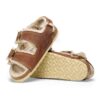 Milano con Big Buckle in pelle naturale di montone oliata