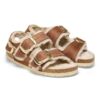 Milano con Big Buckle in pelle naturale di montone oliata