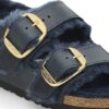 Milano con Big Buckle in pelle naturale di montone oliata