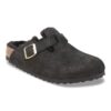 Pelle scamosciata Boston con pelliccia Pelle scamosciata Boston con pelliccia