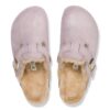 Pelle scamosciata Boston con pelliccia Pelle scamosciata Boston con pelliccia