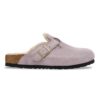 Pelle scamosciata Boston con pelliccia Pelle scamosciata Boston con pelliccia