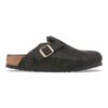 Pelle scamosciata Boston con pelliccia Pelle scamosciata Boston con pelliccia