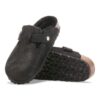 Pelle scamosciata Boston con pelliccia Pelle scamosciata Boston con pelliccia