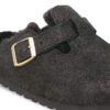 Pelle scamosciata Boston con pelliccia Pelle scamosciata Boston con pelliccia