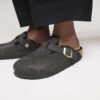 Pelle scamosciata Boston con pelliccia Pelle scamosciata Boston con pelliccia