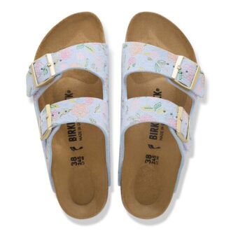 Pelle scamosciata con logo Arizona Rivet