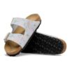 Pelle scamosciata con logo Arizona Rivet