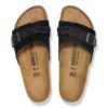 Pelle scamosciata intrecciata Oita nera Pelle scamosciata intrecciata Oita nera