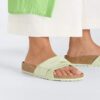 Pelle scamosciata Oita color lime sbiadito Pelle scamosciata Oita color lime sbiadito