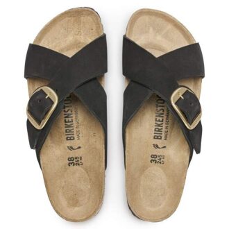 Siena Big Buckle in pelle nabuk
