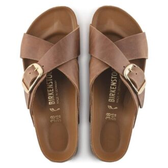 Siena con Big Buckle in pelle naturale oliata