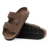 Soft Footbed Arizona in pelle scamosciata color tè scuro Soft Footbed Arizona in pelle scamosciata color tè scuro