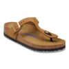 Soft Footbed Gizeh in pelle nabuk Soft Footbed Gizeh in pelle nabuk