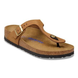 Soft Footbed Gizeh in pelle nabuk