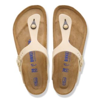 Soft Footbed Gizeh in pelle nabuk
