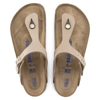 Soft Footbed Gizeh in pelle nabuk