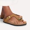 Soft Footbed Gizeh in pelle nabuk Soft Footbed Gizeh in pelle nabuk