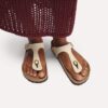 Soft Footbed Gizeh in pelle nabuk Soft Footbed Gizeh in pelle nabuk