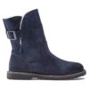 Uppsala in pelle scamosciata e montone blu navy Uppsala in pelle scamosciata e montone blu navy