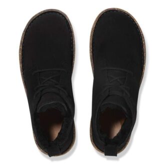 Uppsala Mid in pelle scamosciata e shearling