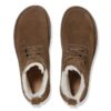 Uppsala Mid in pelle scamosciata e shearling