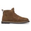 Uppsala Mid in pelle scamosciata e shearling