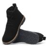 Uppsala Mid in pelle scamosciata e shearling