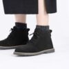 Uppsala Mid in pelle scamosciata e shearling