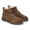 Uppsala Mid in pelle scamosciata e shearling